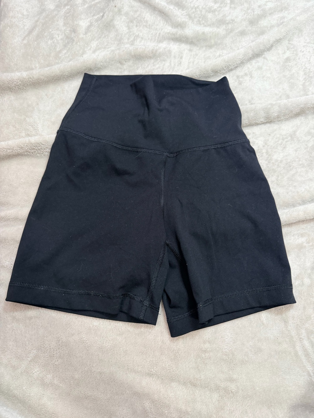 Reflex Black High-Waist Compression Bike Shorts